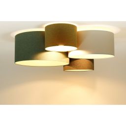 BPS Koncept Boho Ellegant lampa podsufitowa 4x60 W zielona 084-073