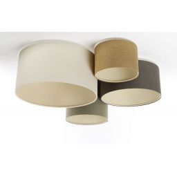 BPS Koncept Boho Ellegant lampa podsufitowa 4x60W brązowy/zielony/miodowy 084-075