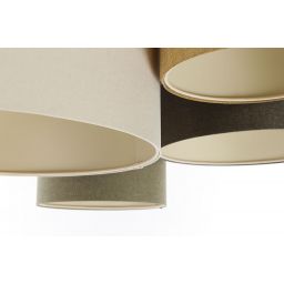 BPS Koncept Boho Ellegant lampa podsufitowa 4x60W brązowy/zielony/miodowy 084-075