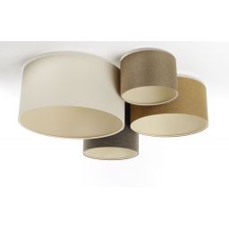 BPS Koncept Boho Ellegant lampa podsufitowa 4x60 W brązowa-beżowa 084-076