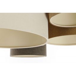 BPS Koncept Boho Ellegant lampa podsufitowa 4x60 W brązowa-beżowa 084-076