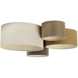 BPS Koncept Boho Ellegant lampa podsufitowa 4x60 W brązowa-beżowa 084-076