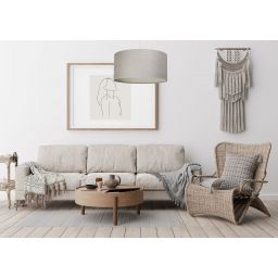 BPS Koncept Len Light lampa wisząca 1x60 W beżowa 0E0-209-70