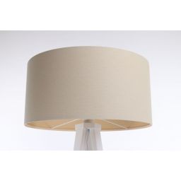 BPS Koncept Boho lampa stojąca 1x60W len/biała 0E0P-130W-50