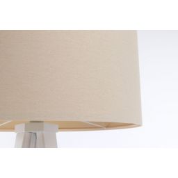 BPS Koncept Boho lampa stojąca 1x60W len/biała 0E0P-130W-50