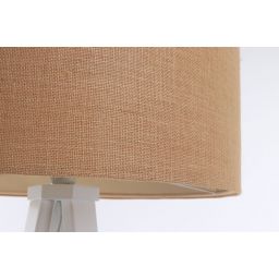 BPS Koncept Boho lampa stojąca 1x60W juta/biała 0E0P-131W-50