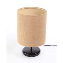 BPS Koncept Boho lampa stołowa 1x40 W czarna-kremowa 0E0S-C-131CZ