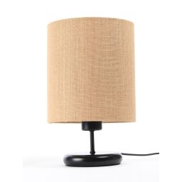 BPS Koncept Boho lampa stołowa 1x40 W czarna-kremowa 0E0S-C-131CZ