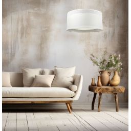 BPS Koncept Duo len light lampa wisząca 1x60 W kremowa 0MGO-004-50