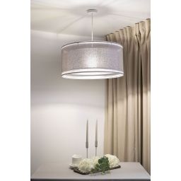 BPS Koncept Duo len light lampa wisząca 1x60 W szary/popielaty-srebrna 0MGO-005-50