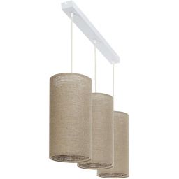 BPS Koncept Boho Ellegant Slim lampa wisząca 3x60 W beżowa 0T0-L3-003
