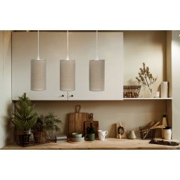 BPS Koncept Boho Ellegant Slim lampa wisząca 3x60 W beżowa 0T0-L3-003