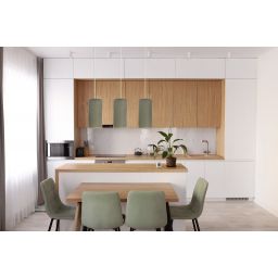 BPS Koncept Boho Ellegant Slim lampa wisząca 3x60 W zielona 0T0-L3-004