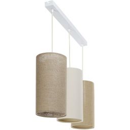 BPS Koncept Boho Ellegant Slim lampa wisząca 3x60W beżowa/kremowa 0T0-L3-007