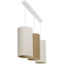 BPS Koncept Boho Ellegant Slim lampa wisząca 3x60W beżowa/kremowa 0T0-L3-009