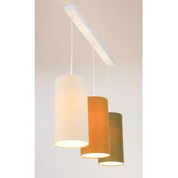 BPS Koncept Boho Ellegant Slim lampa wisząca 3x60W beżowa/brązowa 0T0-L3-010
