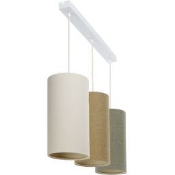 BPS Koncept Boho Ellegant Slim lampa wisząca 3x60W beżowa/brązowa 0T0-L3-010