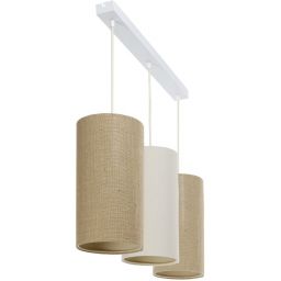 BPS Koncept Boho Ellegant Slim lampa wisząca 3x60W beżowa/brązowa 0T0-L3-012