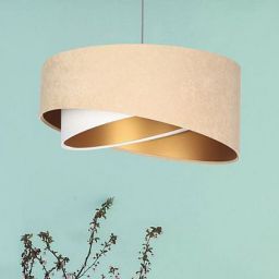 BPS Koncept Galaxy lampa wisząca 1x60 W biała-złota-beżowa 060-018