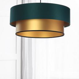 BPS Koncept Duo ellegant lampa wisząca 1x60 W zielona-złota 061-050-50