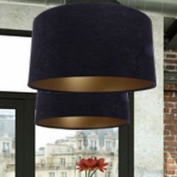 BPS Koncept Standard HomeLight lampa wisząca 1x60 W czarna-złota 010-009-40