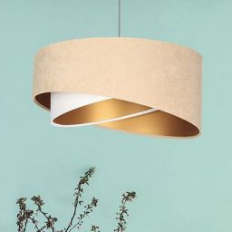 BPS Koncept Galaxy lampa wisząca 1x60 W biała-złota-beżowa 060-030