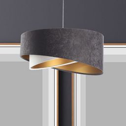 BPS Koncept Galaxy lampa wisząca 1x60 W biała-złota-grafitowa 060-078