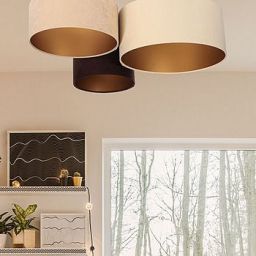 BPS Koncept Plafoniady plafon 3x60 W złoty-brązowy-beżowy-kremowy 080-01-029