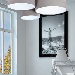 BPS Koncept Plafoniady plafon 3x60 W biały-szary 080-012