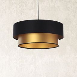BPS Koncept Duo ellegant lampa wisząca 1x60 W czarna-złota 061-044-50