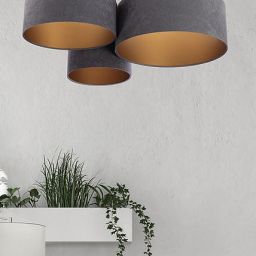 BPS Koncept Plafoniady plafon 3x60 W złoty-grafitowy 080-053