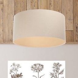 BPS Koncept Boho lampa wisząca 1x60 W kremowa-beżowa 0E0-130-50