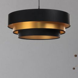 BPS Koncept Triniti lampa wisząca 1x60 W czarna-złota 050-088-60