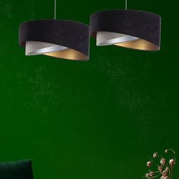 BPS Koncept Galaxy lampa wisząca 1x60 W czarna-złota-szary/popielaty-srebrna 060-079