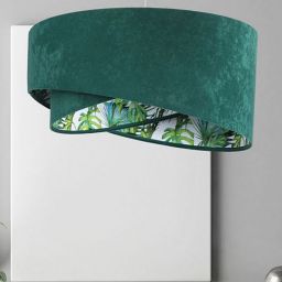 BPS Koncept Galaxy lampa wisząca 1x60 W zielona-wzór 060-4-436