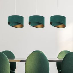 BPS Koncept Galaxy lampa wisząca 3x60 W biała-zielona-złota 060-L3-003
