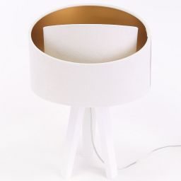 BPS Koncept Galaxy lampa stołowa 1x60 W biała-złota 060S-062W