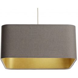 BPS Koncept Kwadro len light lampa wisząca 1x60 W ciemno beżowa-złota KW-002-40W25