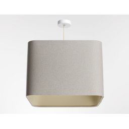 BPS Koncept Kwadro len light lampa wisząca 1x60 W beżowa KW-007-40W25