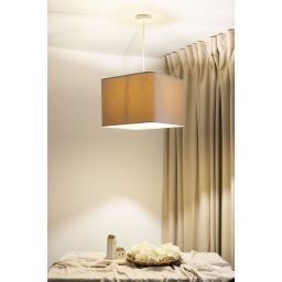 BPS Koncept Kwadro len light lampa wisząca 1x60 W beżowa KW-007-40W25