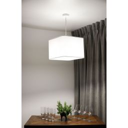 BPS Koncept Kwadro len light lampa wisząca 1x60 W biała KW-008-40W25