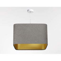 BPS Koncept Kwadro sue lampa wisząca 1x60 W złota-szara KW-105-40w25