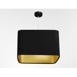 BPS Koncept Kwadro sue lampa wisząca 1x60 W czarna-złota KW-106-40W25