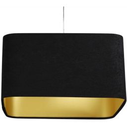 BPS Koncept Kwadro sue lampa wisząca 1x60 W czarna-złota KW-106-40W25