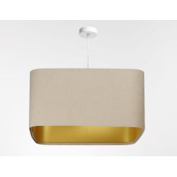 BPS Koncept Kwadro sue lampa wisząca 1x60 W złota-beżowa KW-107-40W25