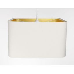 BPS Koncept Kwadro sue lampa wisząca 1x60 W biała-złota KW-109-40W25