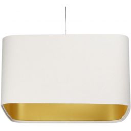 BPS Koncept Kwadro sue lampa wisząca 1x60 W biała-złota KW-109-40W25