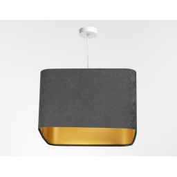 BPS Koncept Kwadro sue lampa wisząca 1x60 W złota-grafitowa KW-110-40W25