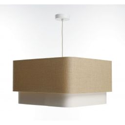 BPS Koncept Kwadro duo lampa wisząca 1x60 W beżowa KWD-001