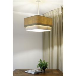 BPS Koncept Kwadro duo lampa wisząca 1x60 W beżowa KWD-001